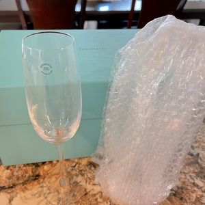 Tiffany & Co. Champagne Flutes in Crystal Glass, Set of Two